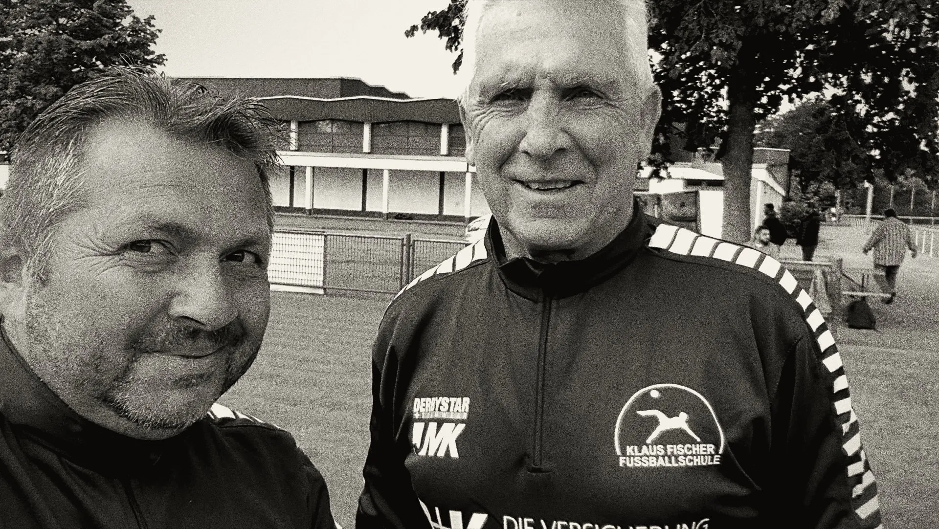 Maurizio Mastroieni mit Schalke-Legende Klaus Fischer