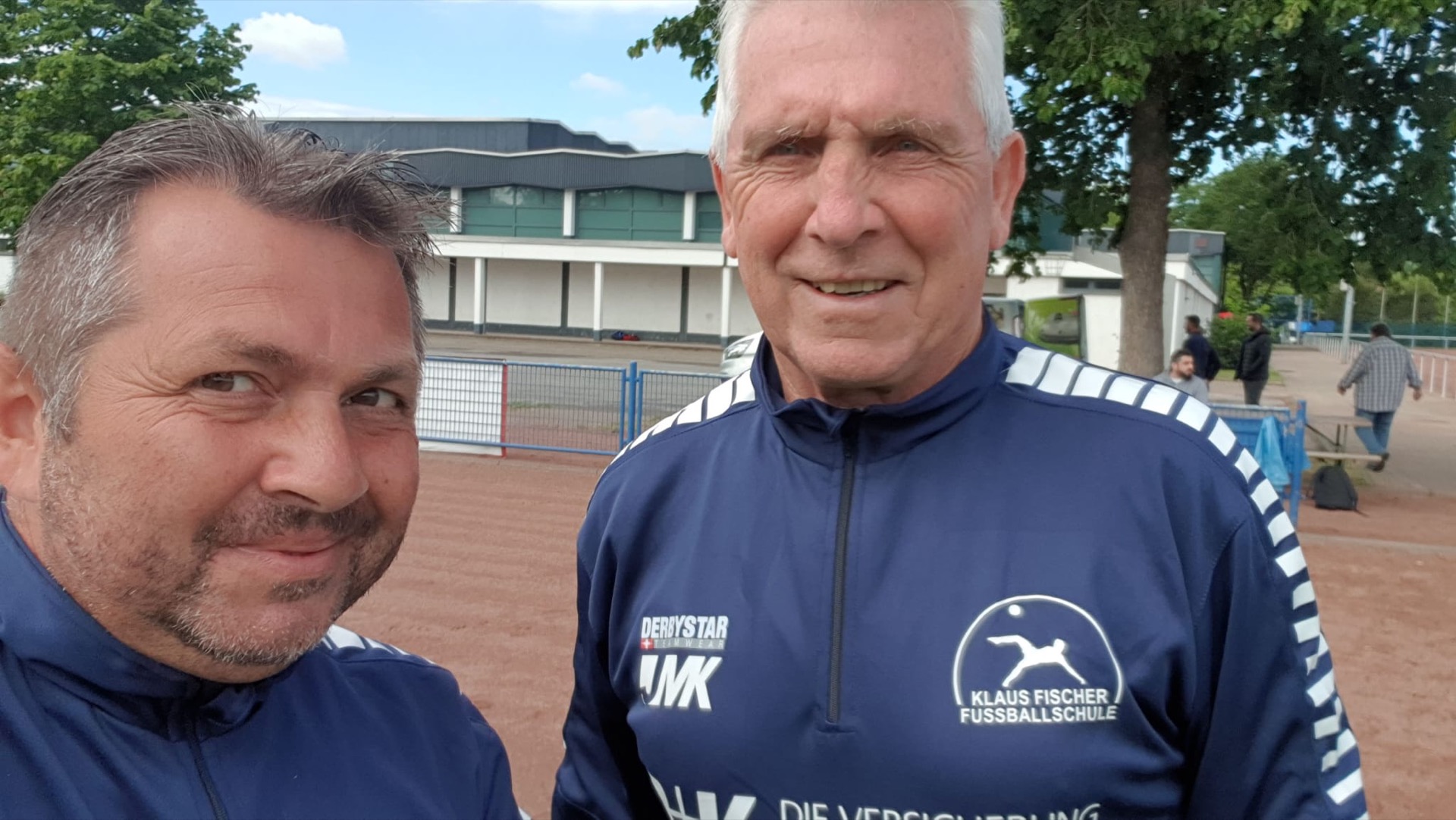 Maurizio mit Klaus Fischer
